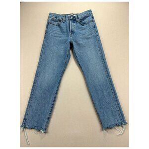 Levis Jeans Women's Size 27 Blue Denim Wedgie Straight BIG E Button Fly